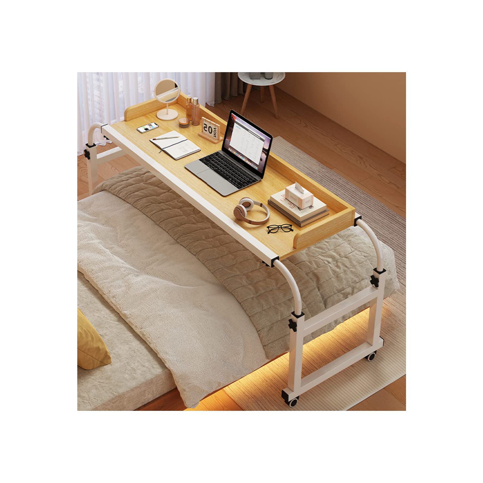 Bureau électrique Réglable En Hauteur 120x60 Cm - Blanc, Avec USB, Crochet Et Mémoire, Parfait Pour Télétravail Et Gaming - 5